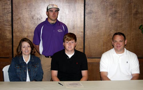 Colby Fitzpatrick has committed to play in the 08-09 season. Joining him was his mother Suzanne and father Mark.